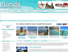 Tablet Screenshot of floridaparks.com